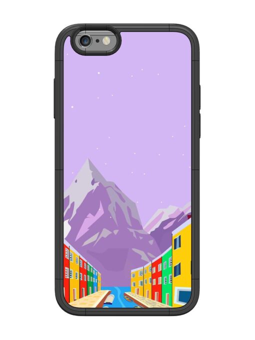 Venice City Illustration Glossy Metal Phone Cover for Apple Iphone 6 Zapvi