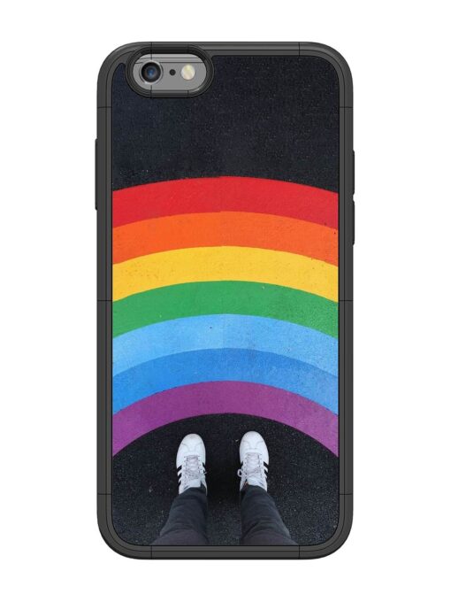 Legs Rainbow Glossy Metal TPU Phone Cover for Apple Iphone 6 Zapvi