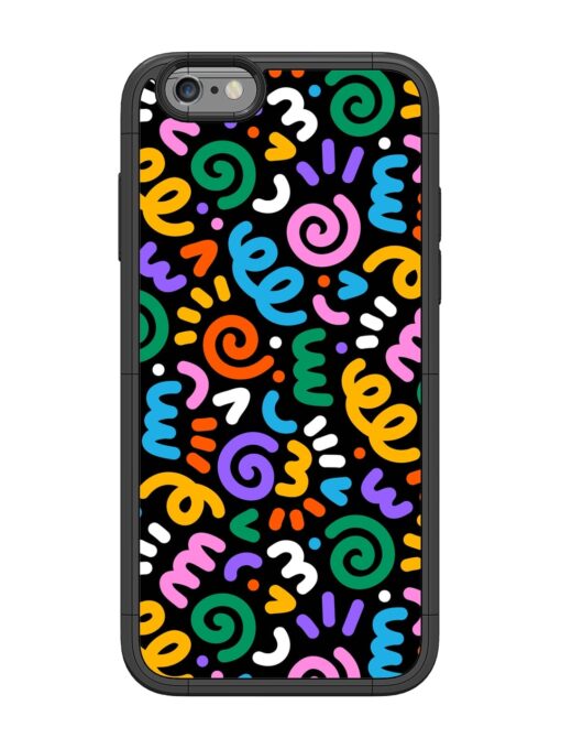 Colorful Seamless Vector Glossy Metal Phone Cover for Apple Iphone 6 Zapvi