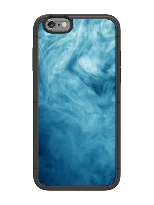 Blue Smoke Art Glossy Metal Phone Cover for Apple Iphone 6 Zapvi