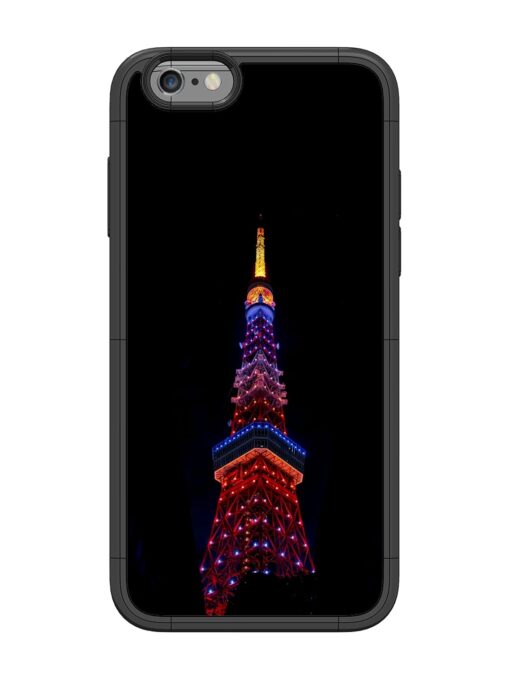 Eiffel Tower Night View Glossy Metal Phone Cover for Apple Iphone 6 Zapvi