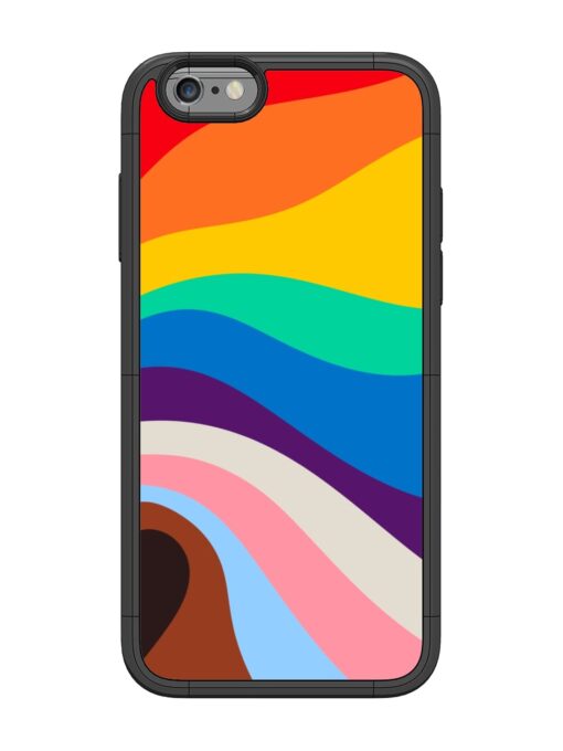 Minimal Pride Art Glossy Metal Phone Cover for Apple Iphone 6 Zapvi