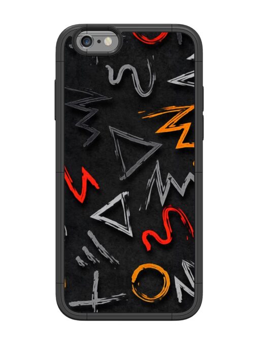 Grungy Graffiti Glossy Metal Phone Cover for Apple Iphone 6 Zapvi