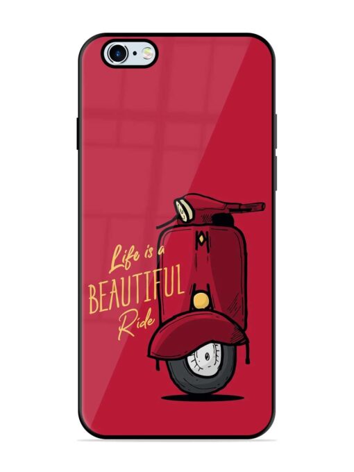 Life Is Beautiful Rides Glossy Metal Phone Cover for Apple Iphone 6 Plus Zapvi