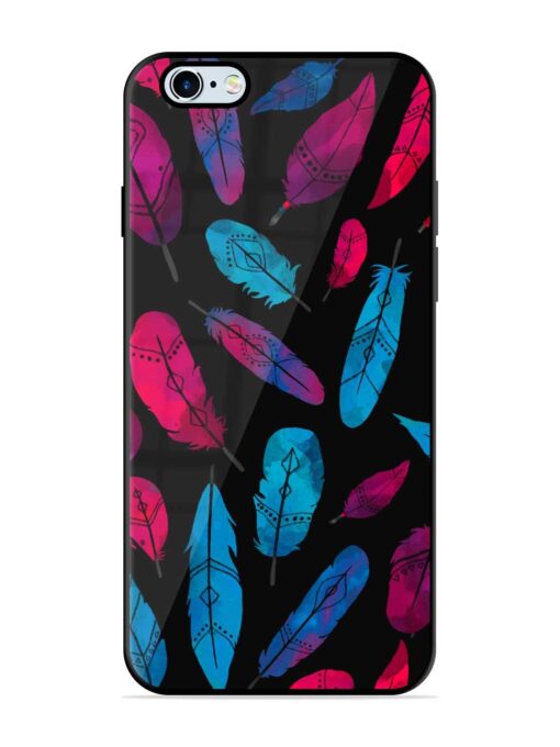 Feather Art Glossy Metal Phone Cover for Apple Iphone 6 Plus Zapvi