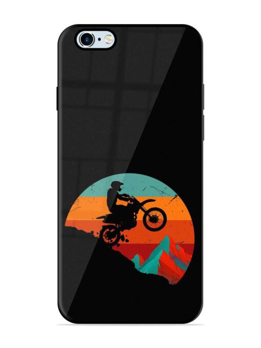 Mountain Bike Glossy Metal Phone Cover for Apple Iphone 6 Plus Zapvi