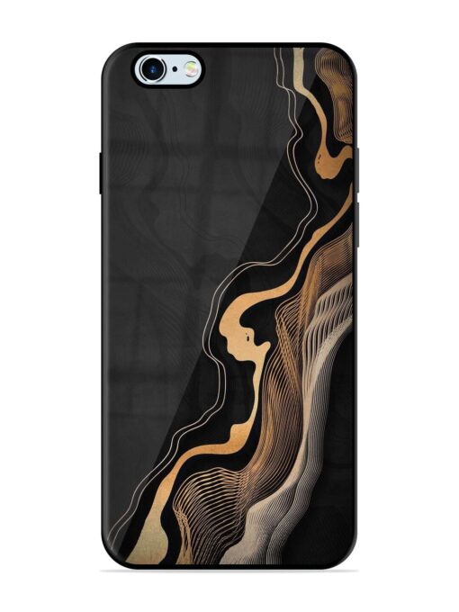 Abstract Art Glossy Metal TPU Phone Cover for Apple Iphone 6 Plus Zapvi