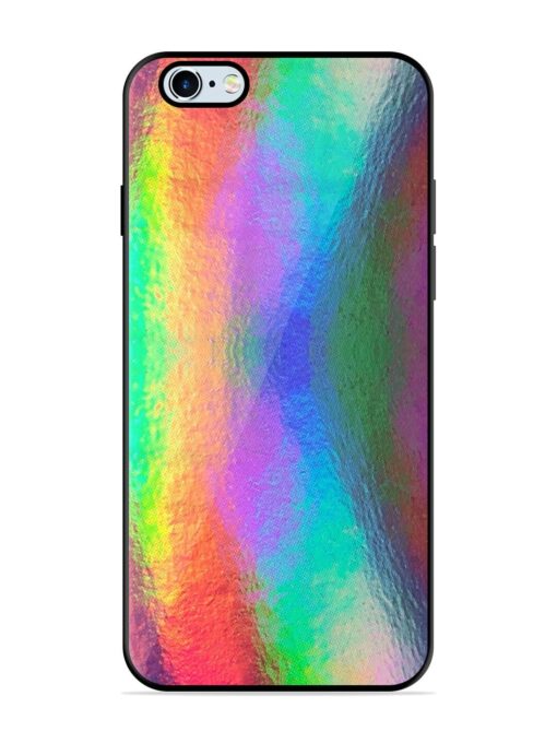 Colorful Holographic Background Glossy Metal TPU Phone Cover for Apple Iphone 6 Plus Zapvi