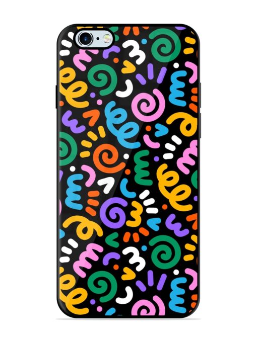 Colorful Seamless Vector Glossy Metal Phone Cover for Apple Iphone 6 Plus Zapvi