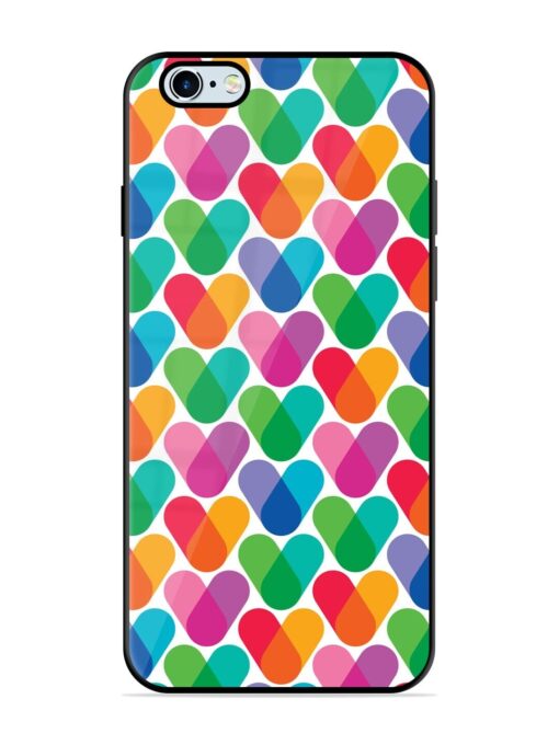 Overlapping Colors Colorful Glossy Metal TPU Phone Cover for Apple Iphone 6S Zapvi