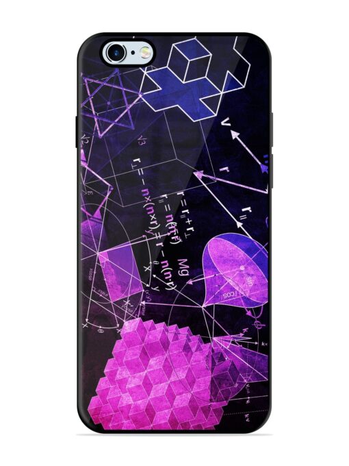 Math Physics Formula Art Glossy Metal Phone Cover for Apple Iphone 6S Zapvi