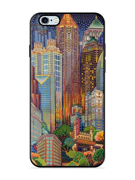 Cityscapes Art Glossy Metal Phone Cover for Apple Iphone 6S Zapvi