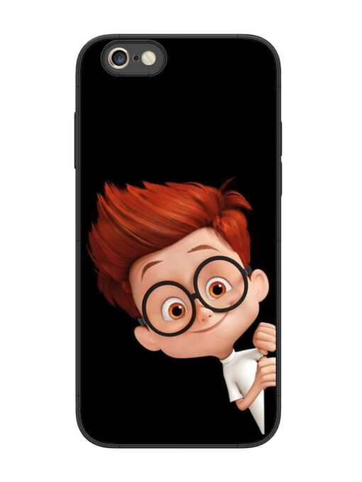 Smart Boy Cartoon Glossy Metal Phone Cover for Apple Iphone 6S Plus Zapvi