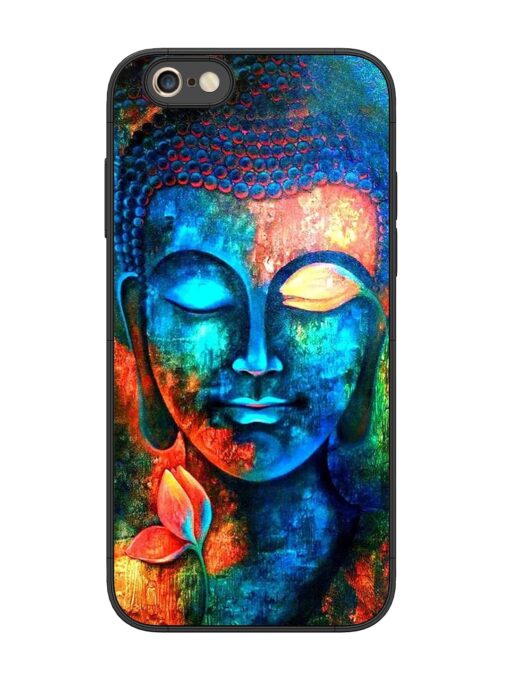 Buddha Painting Glossy Metal Phone Cover for Apple Iphone 6S Plus Zapvi