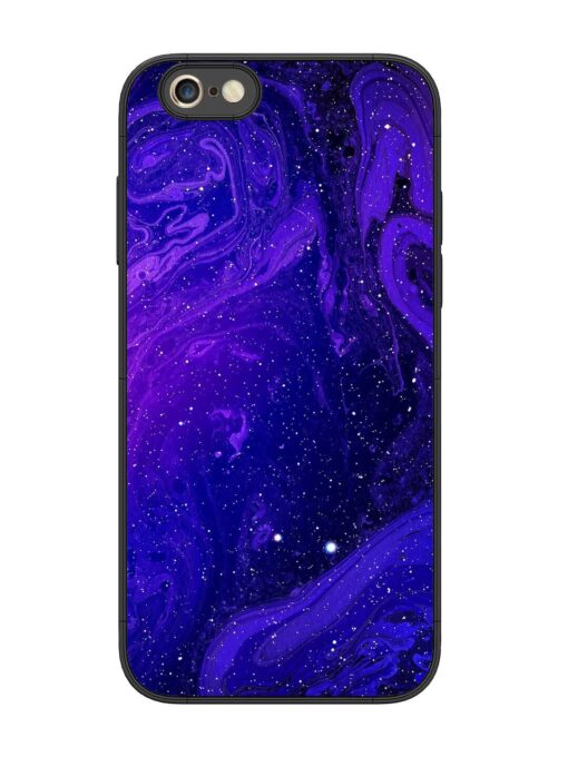 Galaxy Acrylic Abstract Art Glossy Metal Phone Cover for Apple Iphone 6S Plus Zapvi