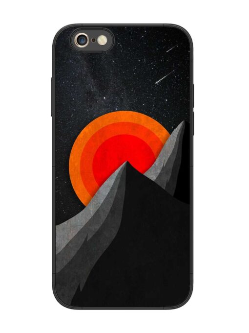 Black Mountain Glossy Metal Phone Cover for Apple Iphone 6S Plus Zapvi