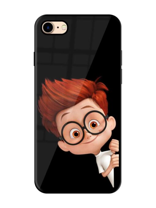 Smart Boy Cartoon Glossy Metal Phone Cover for Apple Iphone 7 Zapvi