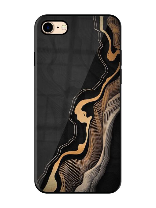 Abstract Art Glossy Metal TPU Phone Cover for Apple Iphone 7 Zapvi