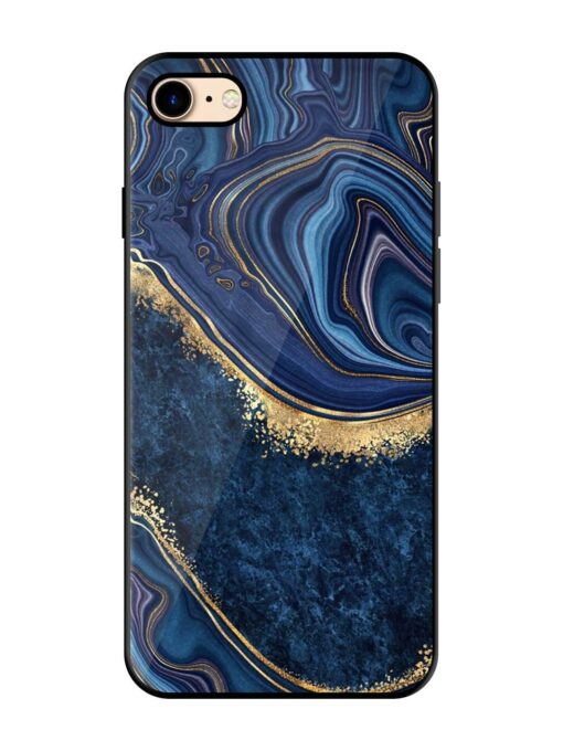 Abstract Background Blue Glossy Metal TPU Phone Cover for Apple Iphone 7 Zapvi