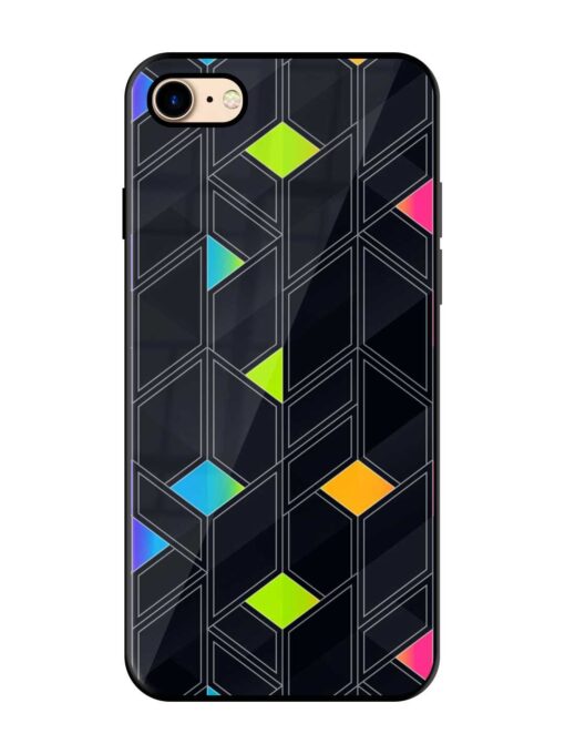 Abstract Mosaic Seamless Glossy Metal Phone Cover for Apple Iphone 7 Zapvi