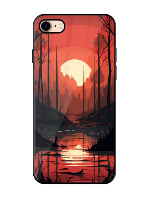 Natural Landscape Glossy Metal Phone Cover for Apple Iphone 7 Zapvi