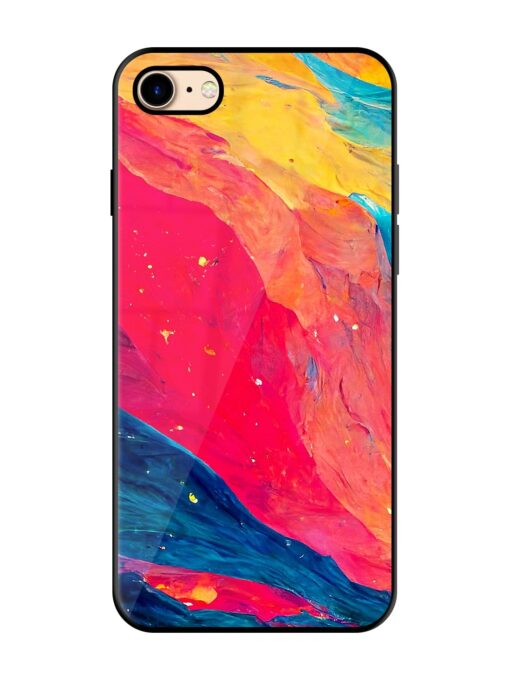 Starry Night Glossy Metal Phone Cover for Apple Iphone 7 Zapvi