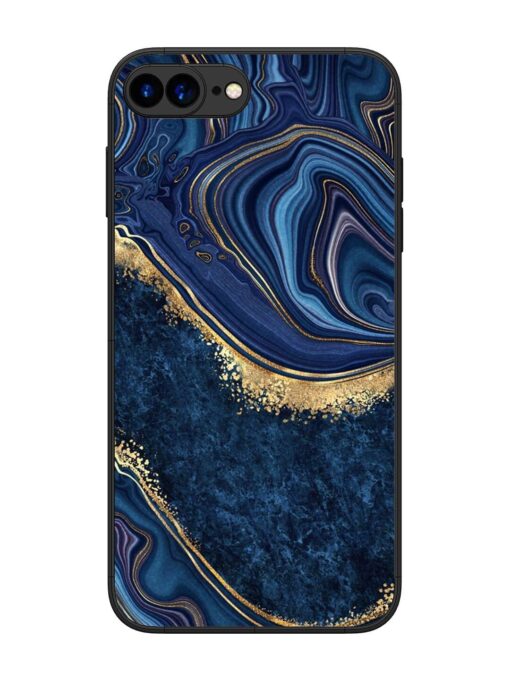 Abstract Background Blue Glossy Metal TPU Phone Cover for Apple Iphone 7 Plus Zapvi