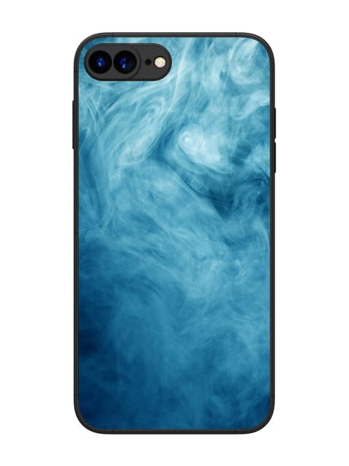 Blue Smoke Art Glossy Metal Phone Cover for Apple Iphone 7 Plus Zapvi