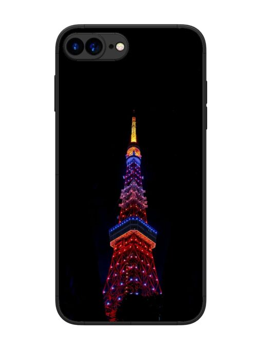 Eiffel Tower Night View Glossy Metal Phone Cover for Apple Iphone 7 Plus Zapvi