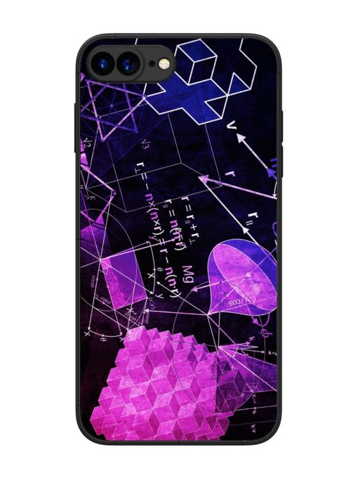 Math Physics Formula Art Glossy Metal Phone Cover for Apple Iphone 7 Plus Zapvi