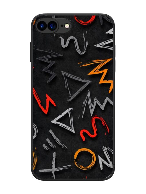 Grungy Graffiti Glossy Metal Phone Cover for Apple Iphone 7 Plus Zapvi