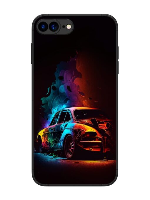 High Classic Car Art Glossy Metal Phone Cover for Apple Iphone 7 Plus Zapvi