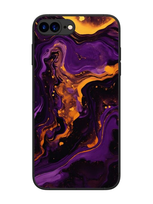 Painting Of A Purple Glossy Metal Phone Cover for Apple Iphone 7 Plus Zapvi