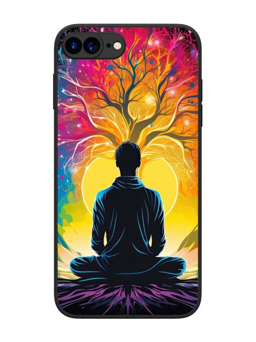 Mind Colourful Glossy Metal Phone Cover for Apple Iphone 7 Plus Zapvi