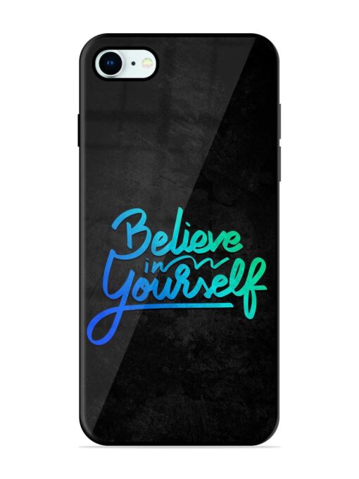 Believe In Yourself Glossy Metal Phone Cover for Apple Iphone 8 Zapvi