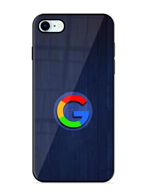 Google Logo Printed Glossy Metal TPU Phone Cover for Apple Iphone 8 Zapvi