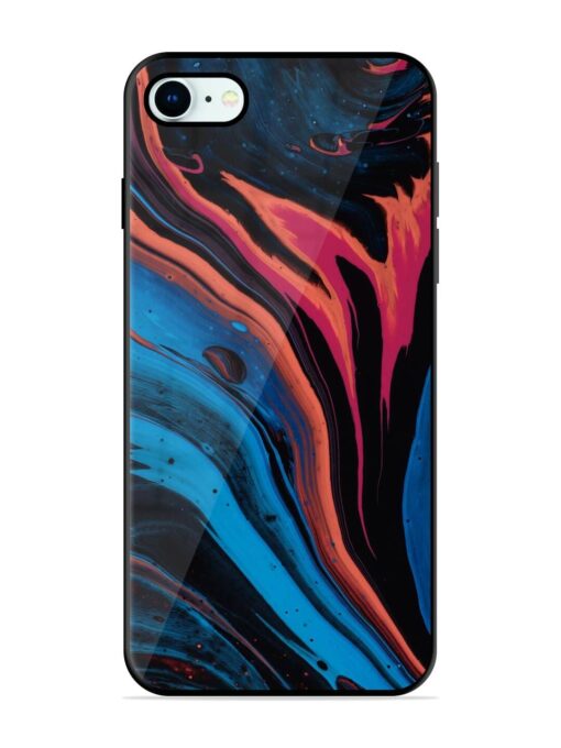 Liquefied Art Glossy Metal TPU Phone Cover for Apple Iphone 8 Zapvi