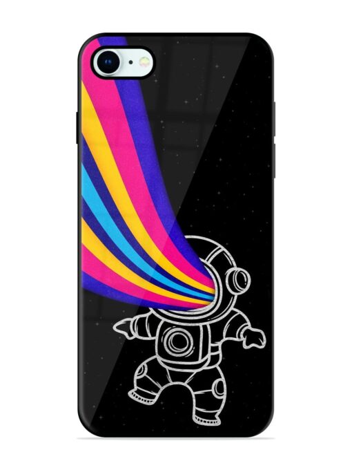 Astronaut Glossy Metal TPU Phone Cover for Apple Iphone 8 Zapvi