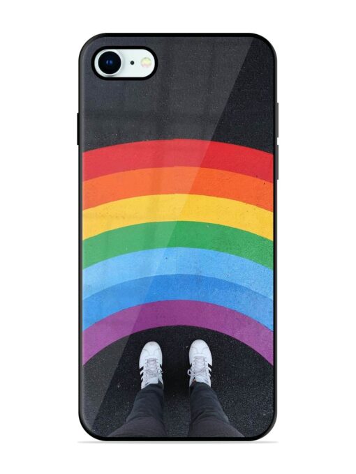 Legs Rainbow Glossy Metal TPU Phone Cover for Apple Iphone 8 Zapvi