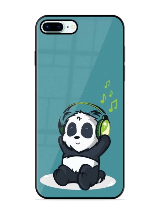 Music Panda Glossy Metal Phone Cover for Apple Iphone 8 Plus Zapvi