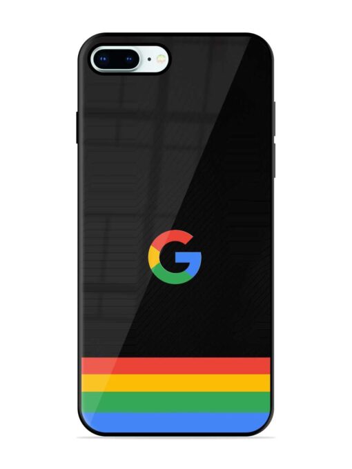 Google Logo Art Glossy Metal Phone Cover for Apple Iphone 8 Plus Zapvi