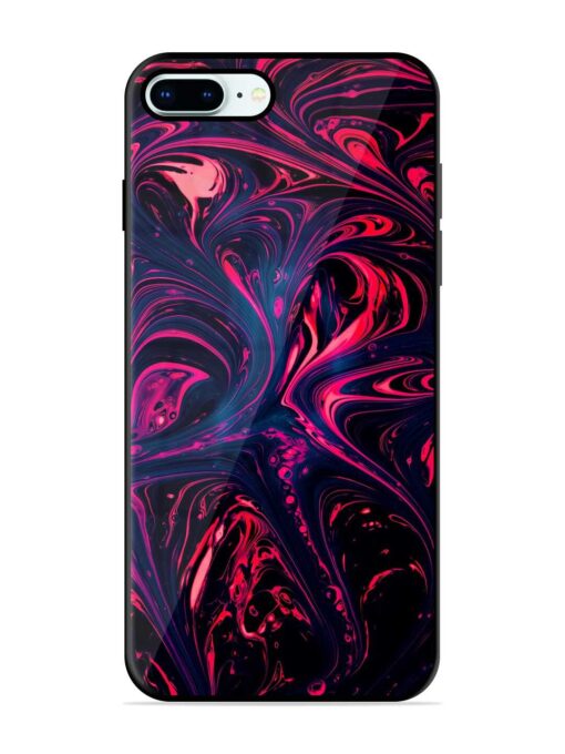 Abstract Background Glossy Metal Phone Cover for Apple Iphone 8 Plus Zapvi