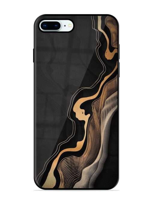 Abstract Art Glossy Metal TPU Phone Cover for Apple Iphone 8 Plus Zapvi