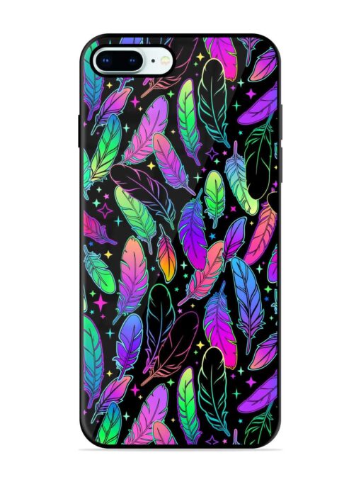 Bright Multi Colored Seamless Glossy Metal Phone Cover for Apple Iphone 8 Plus Zapvi