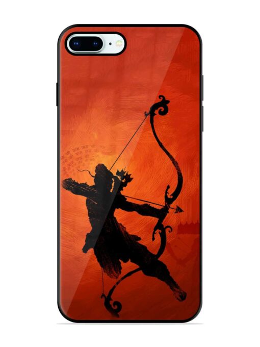 Illustration Lord Rama Glossy Metal Phone Cover for Apple Iphone 8 Plus Zapvi