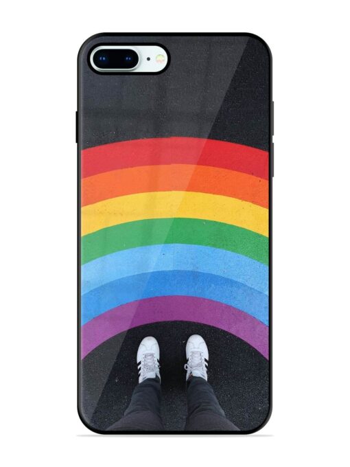 Legs Rainbow Glossy Metal TPU Phone Cover for Apple Iphone 8 Plus Zapvi