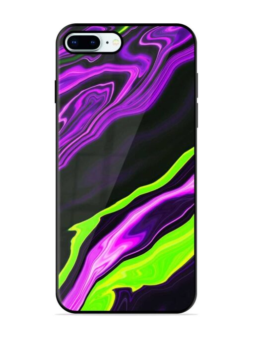 Bright Fluid Violet Glossy Metal Phone Cover for Apple Iphone 8 Plus Zapvi