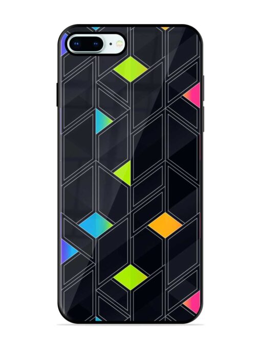 Abstract Mosaic Seamless Glossy Metal Phone Cover for Apple Iphone 8 Plus Zapvi