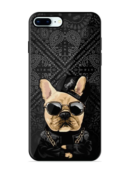 Gangsta Cool Sunmetales Dog Glossy Metal Phone Cover for Apple Iphone 8 Plus Zapvi