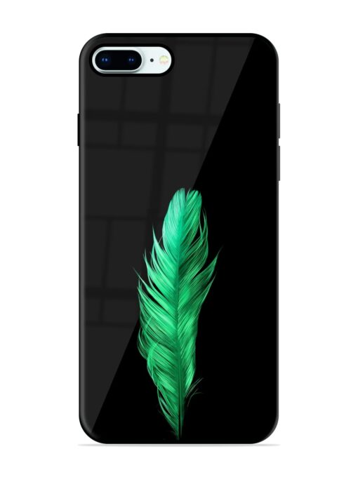 Feather Texture Glossy Metal Phone Cover for Apple Iphone 8 Plus Zapvi